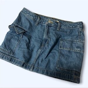 Levi's Blue Denim Mini Skirt